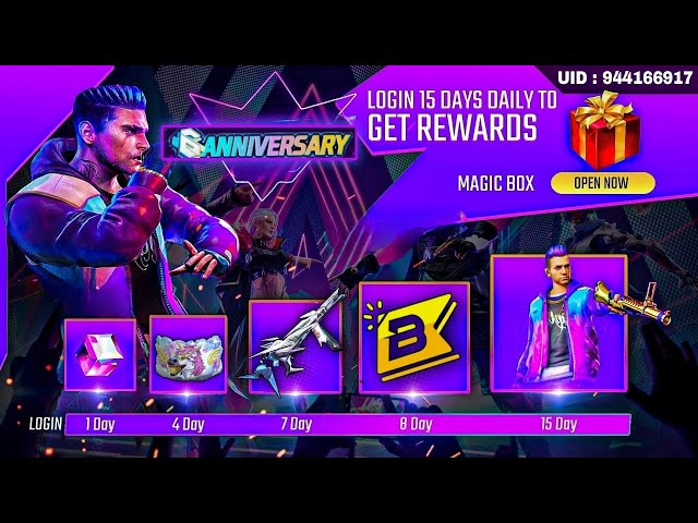 Garena Free Fire - 🎁LOGIN REWARDS! ALL FREE!🎁 💥Login Free Fire