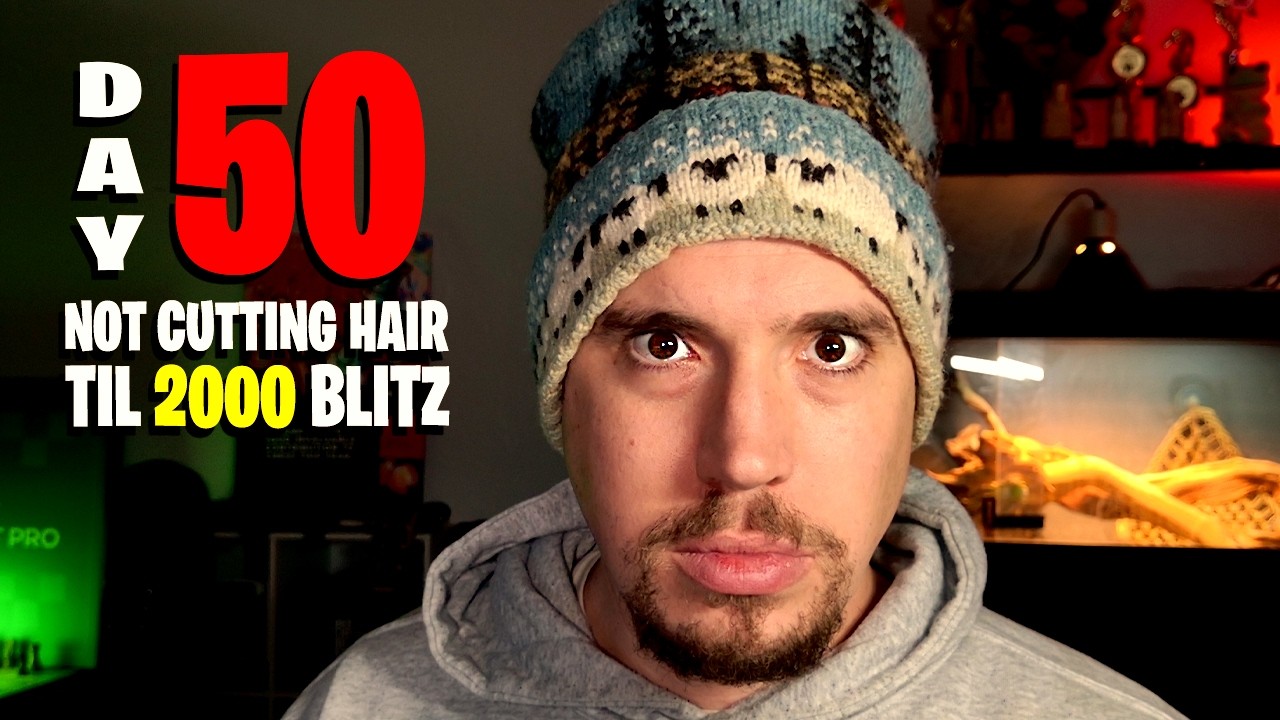 Day 50 of not cutting my hair till 2000 blitz on chess.com