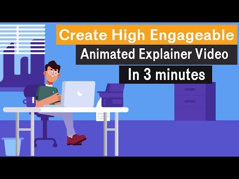 How to Create High Engageable Animated Explainer Video In just  3 minutes | Create studio