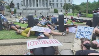 Protests at State House continue on Monday