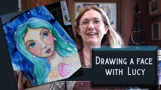 Drawing a Face With Lucy