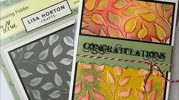Distress glaze resist with embossing folder