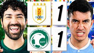 IS CONMEBOL ON FRAUD WATCH?! 😲 URUGUAY 1-1 SAUDI ARABIA (REACTION)