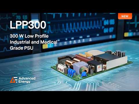 LPP300 Series - 300 W Single Output Low Profile Medical and Industrial Grade PSU
