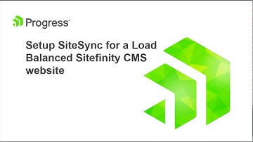 Setup SiteSync to Promote Content to a Sitefinity CMS Load Balancing Environment