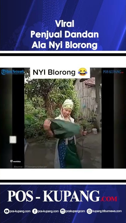 Viral, Penjual Gorengan Dandan Ala Nyi Blorong