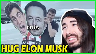 Waiting 65 days to hug Elon Musk | Moistcr1tikal reacts to Fidias