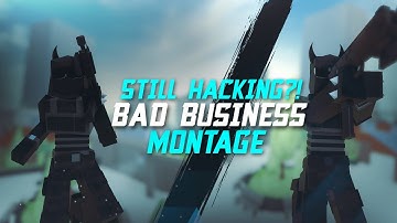 risen is still hacking?! | bad business montage (roblox)