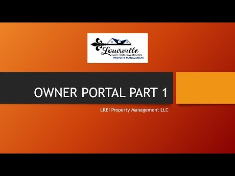 Owner Portal - Part 1: Rental Owner Statement