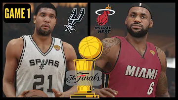 2014 NBA Finals: Heat vs Spurs - Game 1 Sim (NBA 2K14) PS4