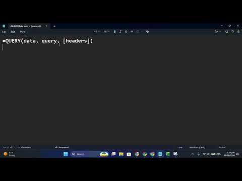 How to Use the QUERY Function in Google Sheets