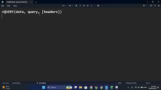 How to Use the QUERY Function in Google Sheets