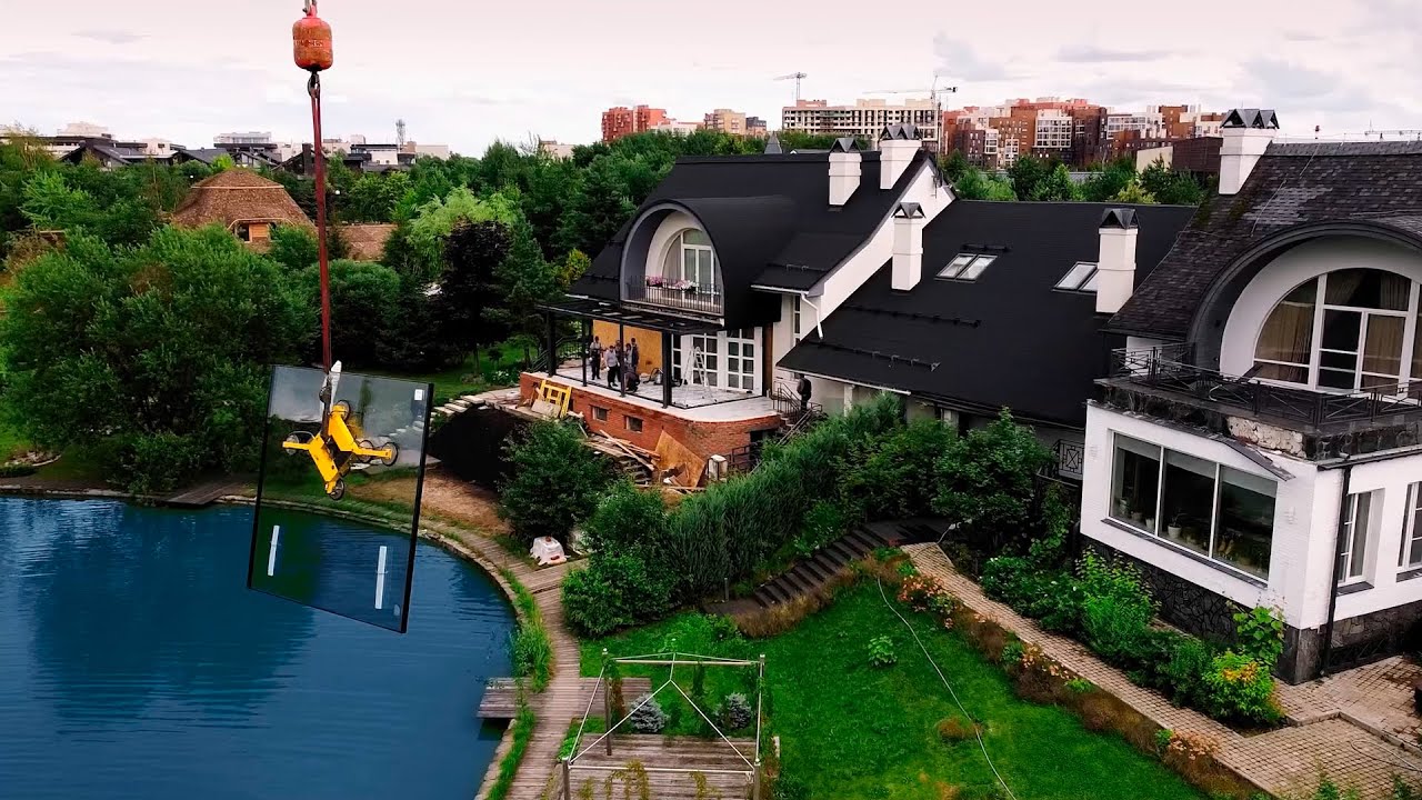 Прозрачные решения - монтаж зимнего сада - YouTube