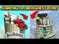 GTA 5 VS GTA SAN ANDREAS : JUMPING FROM HIGHEST POINT !