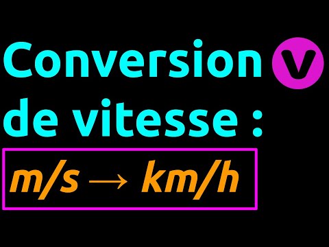 Vídeo: Com Es Converteix 1 M / S En Km / H?