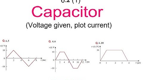 (E)LCA Q 6.5, 6.6 & 6.10 || Capacitor Analysis: Plotting Current and Voltage Graphs Made Easy!