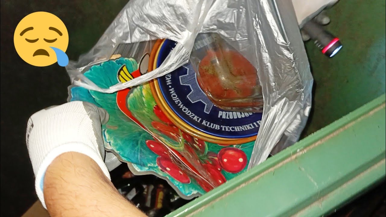 Niefortunne wyciąganie talerzy ze śmietnika! [POLSKIE ŚMIETNIKI]