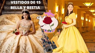 Vestidos de Quince años 🌹con Temática de la Bella y la Bestia #15años # quinceañera #vestidode15 - YouTube