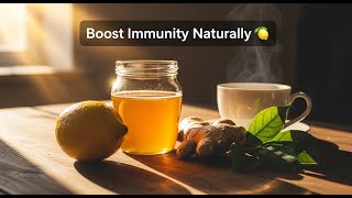 Natural Ways to Boost Immunity | Stay Healthy \& Strong Naturally 🌿💪”