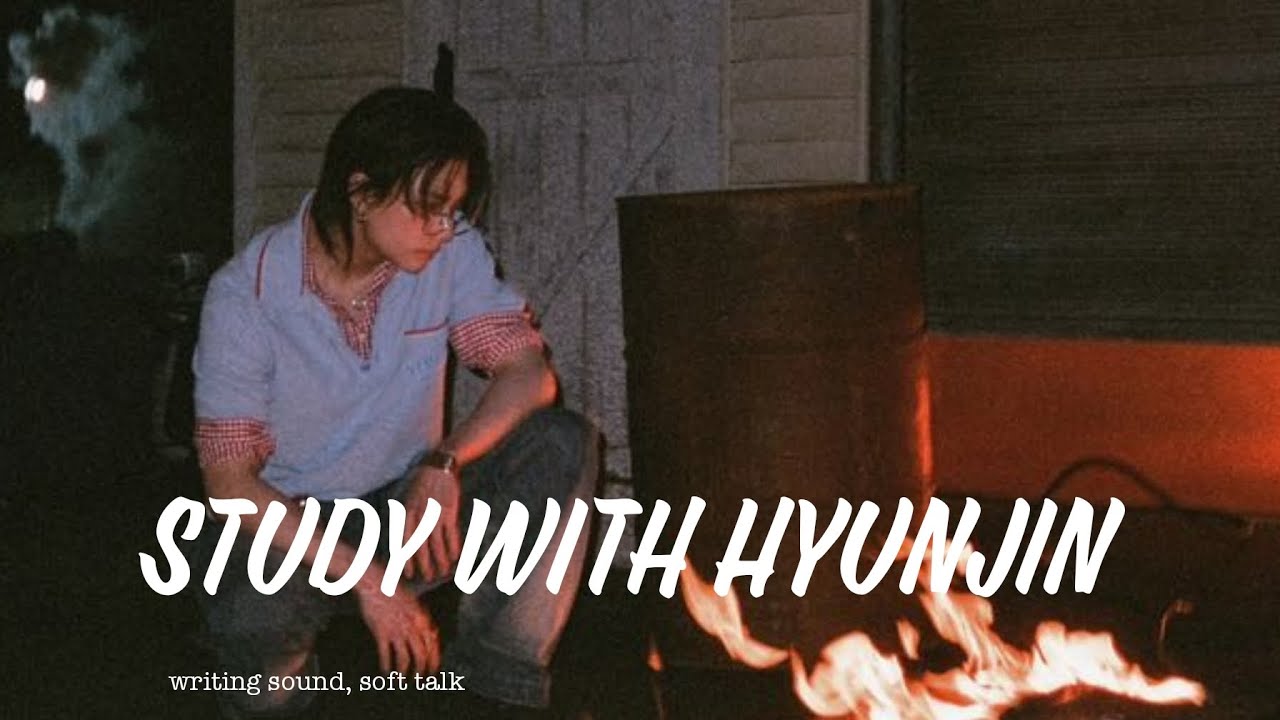 study with stray kids hyunjin ( writing, drawing sounds, soft talk) ASMR