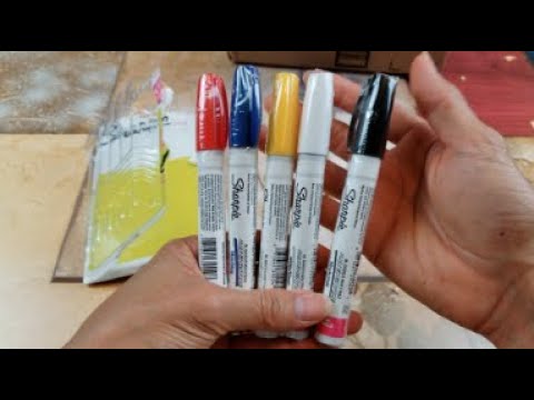 Sharpie Oil Based Paint Pen vs. Water Based. Leaking Paint? 