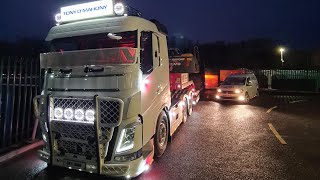 🚛🇮🇪 Tony O Mahonys New 70 Ton Volvo FH Tractor Unit First Load || Der O Mahony Interview || HD