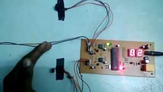 Automatic room light controller with visitor counter