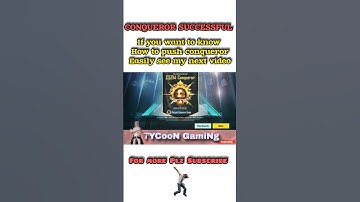 Conqueror succesful. How to push the conqueror easily #shorts #shortvideo #youtubeshorts #conqueror