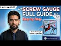 Screw gauge zero errors | Least Count, Pitch &amp; Measurement Method | Physics Practical