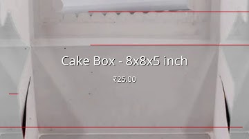 ImpressiveWraps - Cake Box - 8x8x5 inch