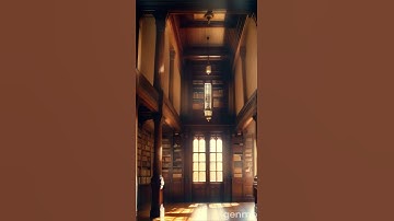 Old library filled with books  generator animation ai video editing Artificial intelligence  ai art