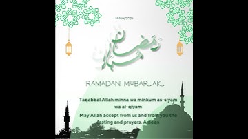 Ramadan Mubarak Greetings | Beautiful Arabic & English Wishes 2025 🌙✨#RamadanKareem #RamzanMubarak
