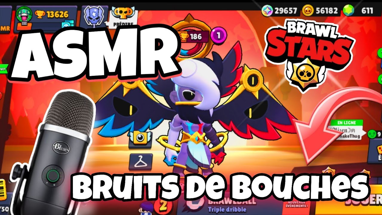 ASMR BRAWL STARS • BRUITS DE BOUCHES TRES INTENSES ET DÉCOUVERTE NOUVELLE SAISON ! 😴💤