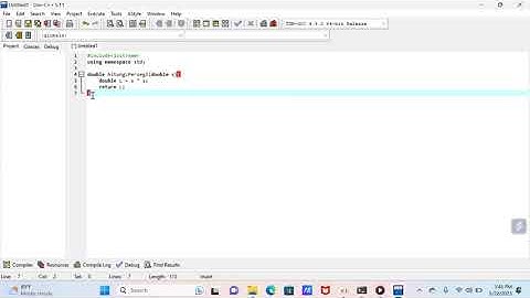 Menghitung luas persegi panjang menggunakan bahasa pemrograman c++
