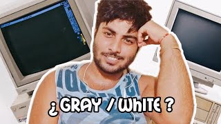WHY OLD COMPUTERS ARE ALWAYS WHITE OR GREY ??
