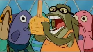 We serve king size ultra krabby supreme with the works double batter fried on a stick here sir