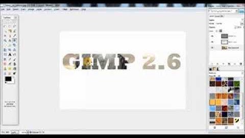Gimp 2.6 Make an Image into Text