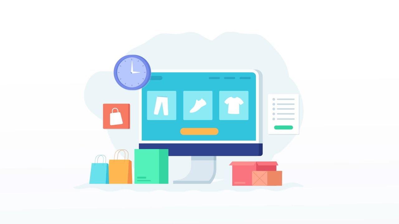 Motion Design Online Shopping Animation in After Effects Tutorials # ...