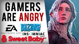 355000 Now Boycott Sweet Baby Inc - Insomniac Blizzard Ea Devs Attack Gamers As Outrage Erupts