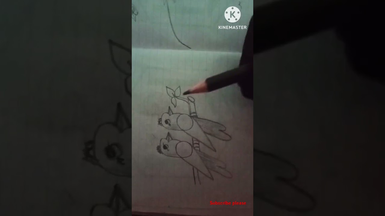 how to draw a easy bird🕊️🐦.            