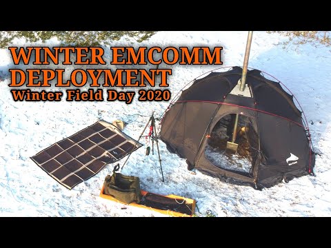 Ham Radio Winter Tent Camping | Winter Field Day