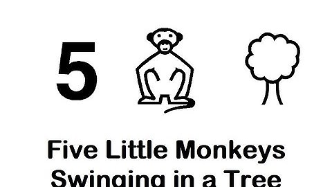 Five Little Monkeys Swinging in a Tree with Makaton - Singing Hands