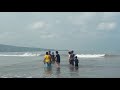 Shreeansh @ Funtime... enjoying sofa ride @ Diveagar Beach ⛱😎