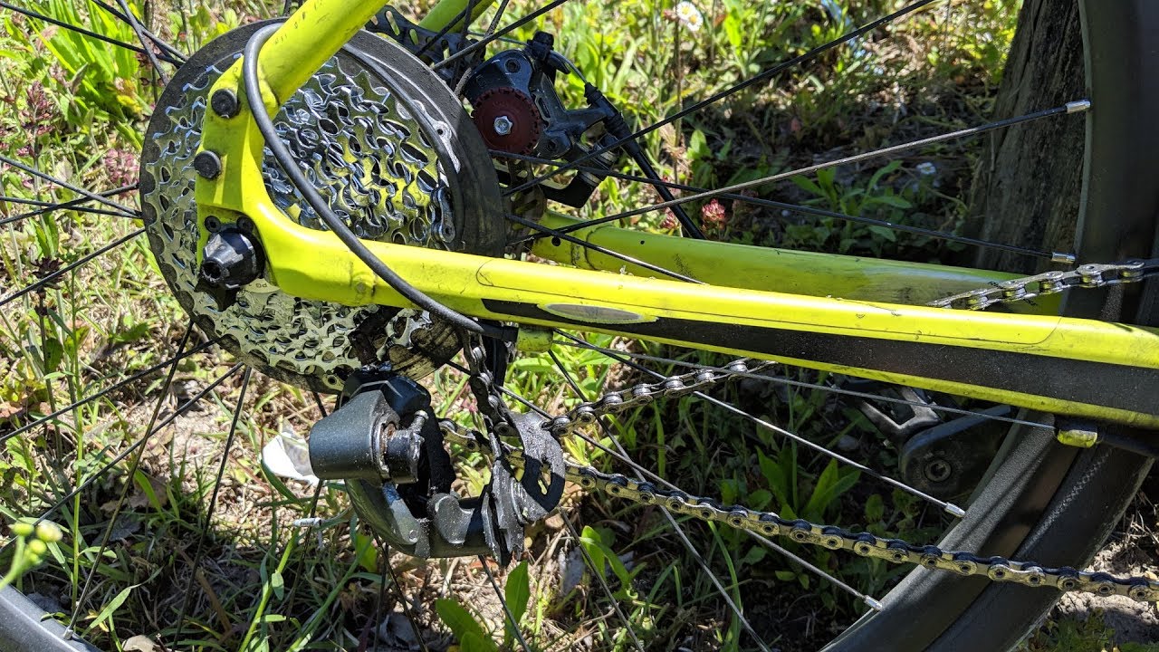 The Moment the Derailleur Hanger Snapped YouTube