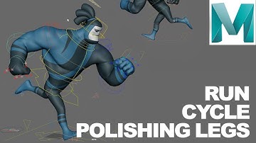 Maya Animation Tutorial Beta Run Cycle I POLISHING LEGS