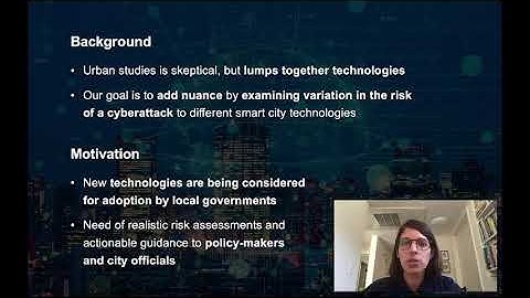 SOUPS 2020 - Security for Smart Cities (Lightning Talk)