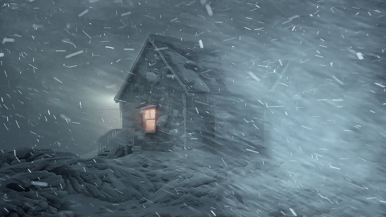 Winter Storm Ambience with Icy Howling Wind Sounds for Sleeping ...