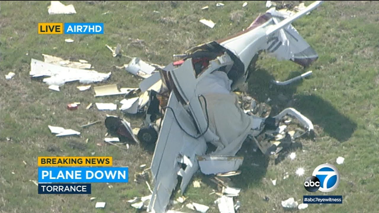 Plane crashes at Torrance airport YouTube