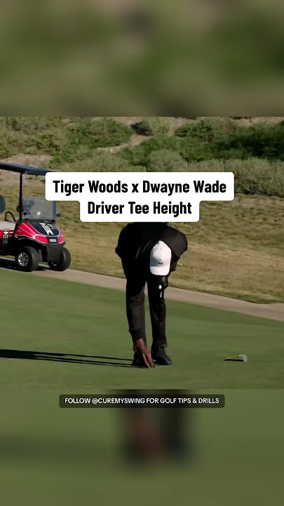 Driver Tee Height - #TigerWoods #golf #golfdrills #golfswing #golftips #golfer #golflife #dwaynewade