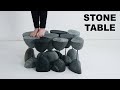 Making a table out of rocks